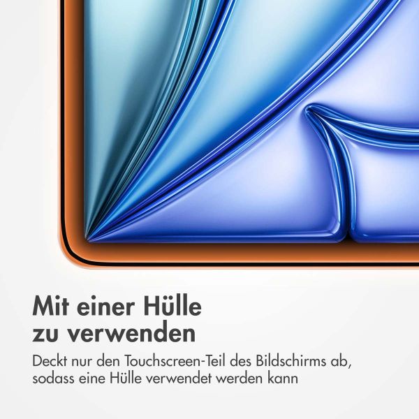 Accezz Schutzfolie aus gehärtetem Glas mit Applikator für das iPad Air 11 Zoll (2024) M2