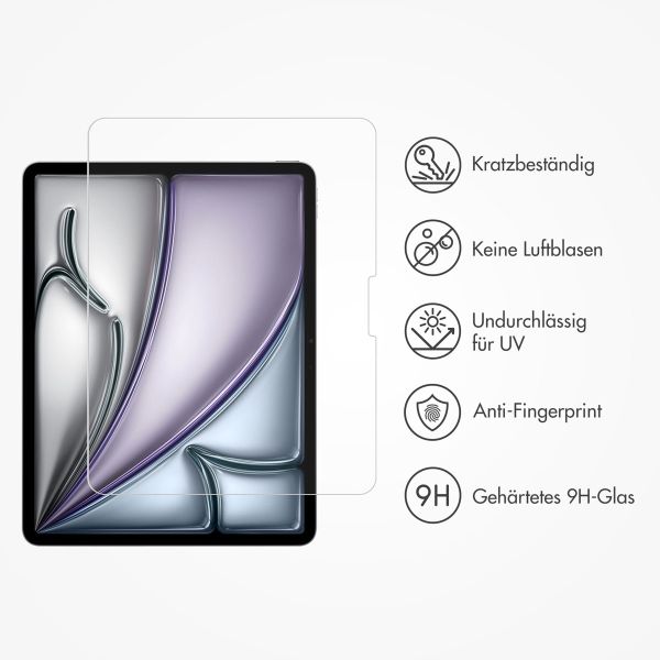 Accezz Schutzfolie aus gehärtetem Glas mit Applikator für das iPad Pro 11 (2024) M4