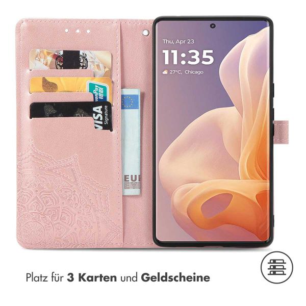 imoshion Mandala Klapphülle für das Motorola Moto G85 - Rose Gold