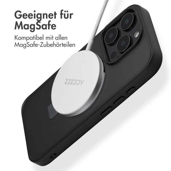 Accezz Ring Stand Backcover mit MagSafe für das iPhone 16 Pro - Schwarz