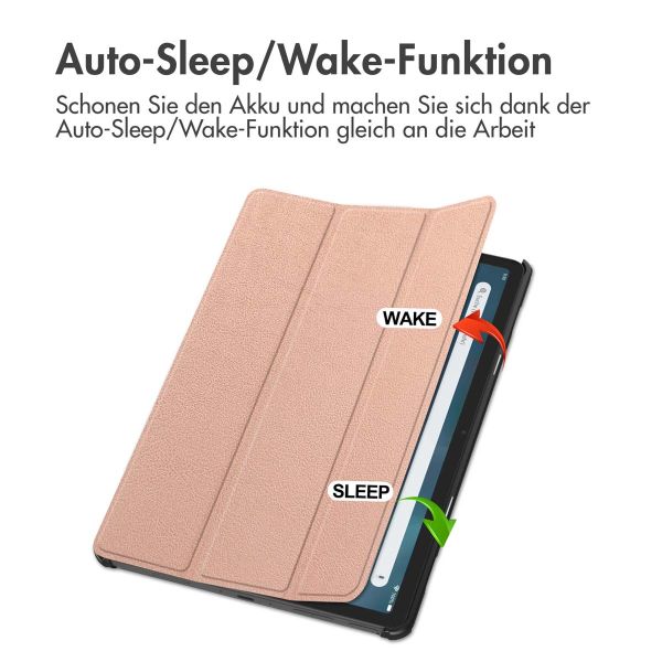 imoshion Trifold Klapphülle für das Amazon Fire Max 11 - Rosé gold