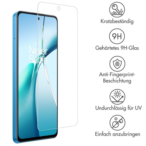 Accezz Screen Protector aus gehärtetem Glas für das OnePlus Nord CE 4 Lite 5G