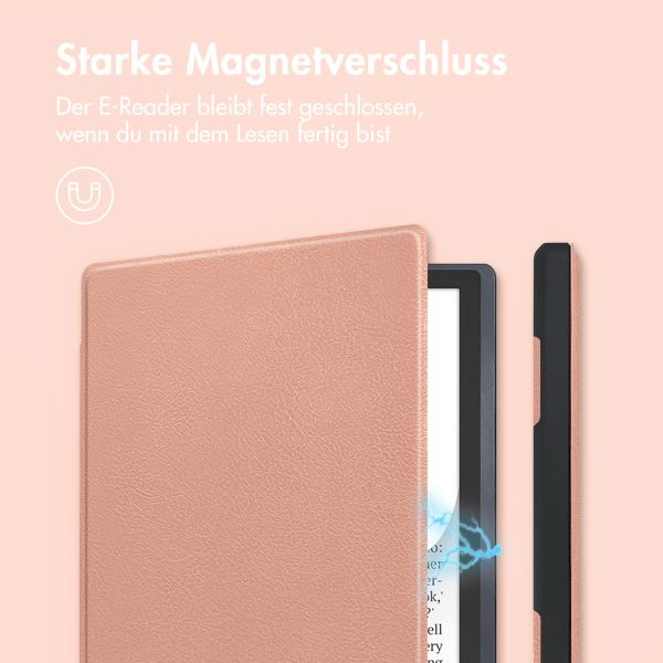 imoshion Slim Soft Case Sleepcover für das Pocketbook InkPad Color 3 / InkPad 4 - Rose Gold