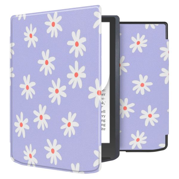 imoshion Design Slim Soft Case Sleepcover für das Pocketbook InkPad Color 3 / InkPad 4 - Flowers Distance