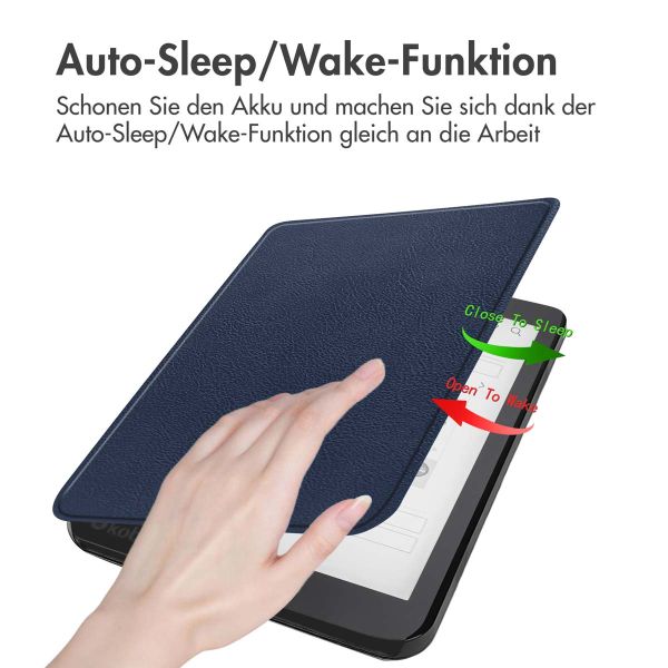 imoshion Slim Hard Case Sleepcover für das Kobo Aura One - Dunkelblau