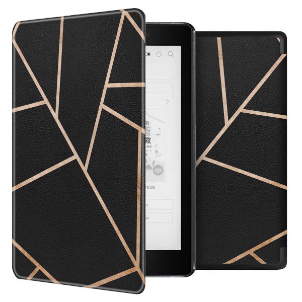 imoshion Design Slim Hard Case Sleepcover für das Kobo Aura One - Black Graphic