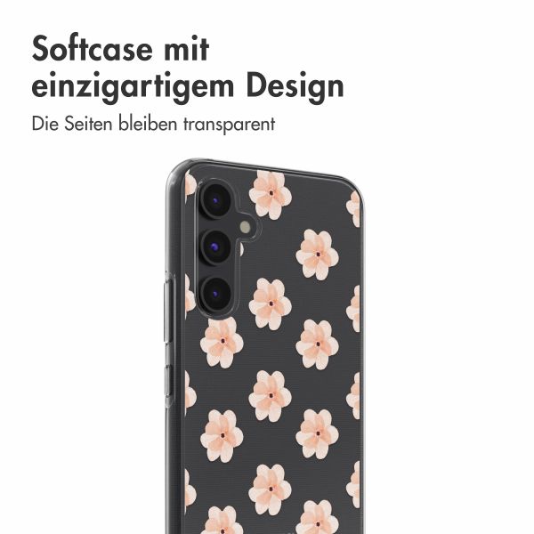 imoshion Design Hülle Samsung Galaxy A54 (5G) - Floral Peach