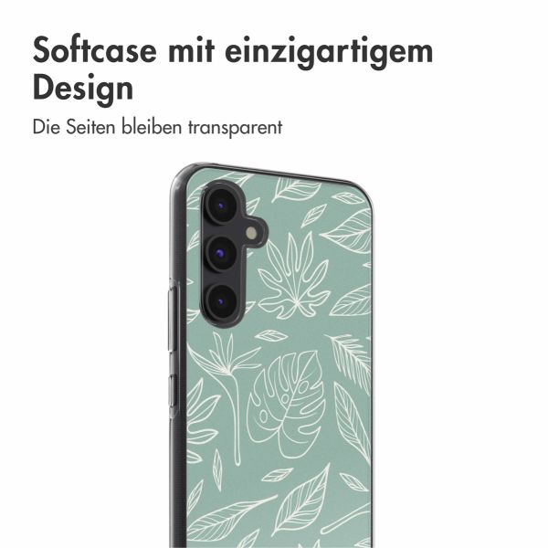 imoshion Design Hülle Samsung Galaxy A54 (5G) - Leaves Line-Art