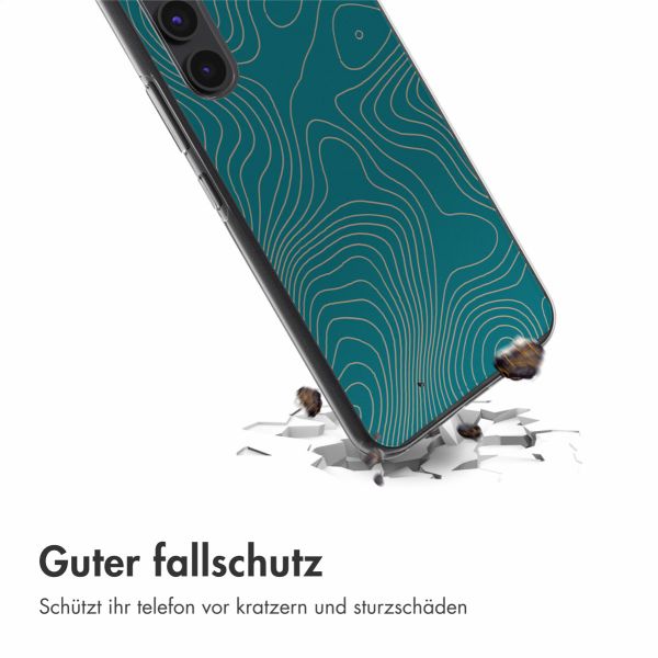 imoshion Design Hülle Samsung Galaxy A54 (5G) - Topo Turquoise