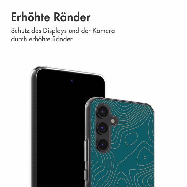 imoshion Design Hülle Samsung Galaxy A54 (5G) - Topo Turquoise