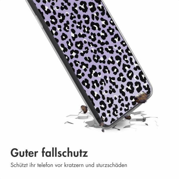 imoshion Design Hülle iPhone SE (2022 / 2020) / 8 / 7 - Leopard Lilac