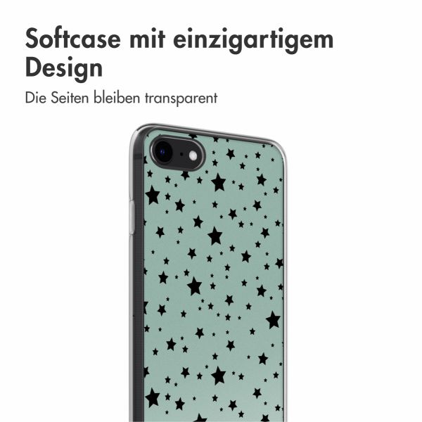 imoshion Design Hülle iPhone SE (2022 / 2020) / 8 / 7 - Stars Mint