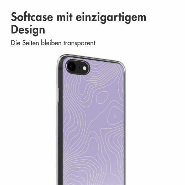 imoshion Design Hülle iPhone SE (2022 / 2020) / 8 / 7 - Topo Lilac