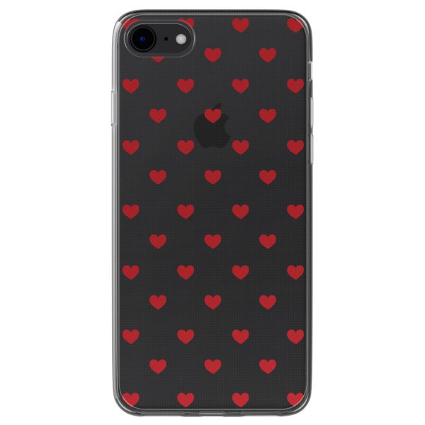 imoshion Design Hülle iPhone SE (2022 / 2020) / 8 / 7 - Red Hearts