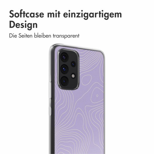 imoshion Design Hülle Samsung Galaxy A53 - Topo Lilac