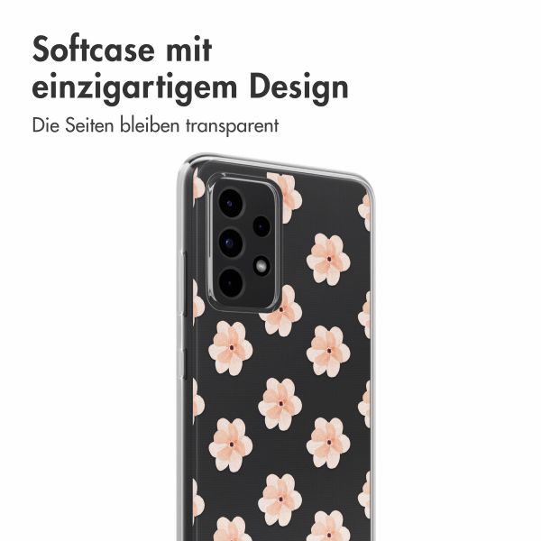 imoshion Design Hülle Samsung Galaxy A52(s) (5G/4G) - Floral Peach