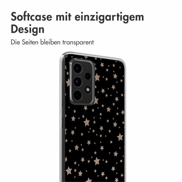 imoshion Design Hülle Samsung Galaxy A52(s) (5G/4G) - Stars Beige Reverse