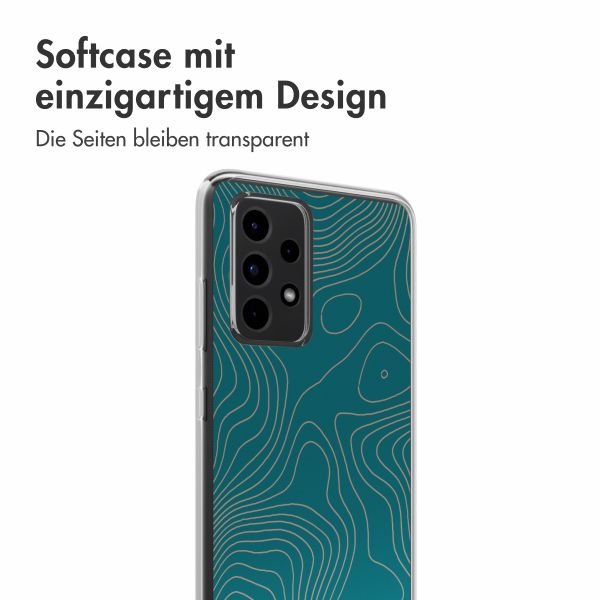 imoshion Design Hülle Samsung Galaxy A52(s) (5G/4G) - Topo Turquoise