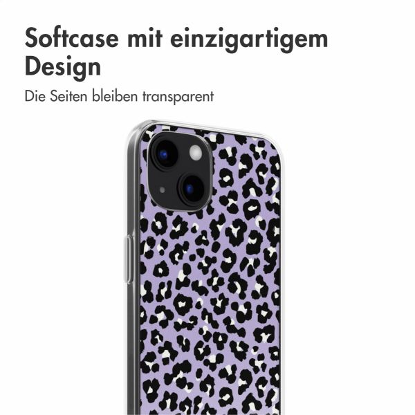 imoshion Design Hülle iPhone 13 - Leopard Lilac