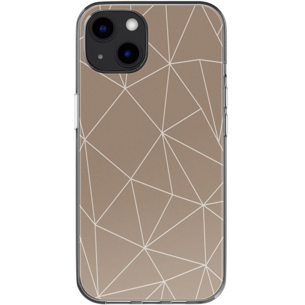 imoshion Design Hülle iPhone 13 - Graphic Lines Beige