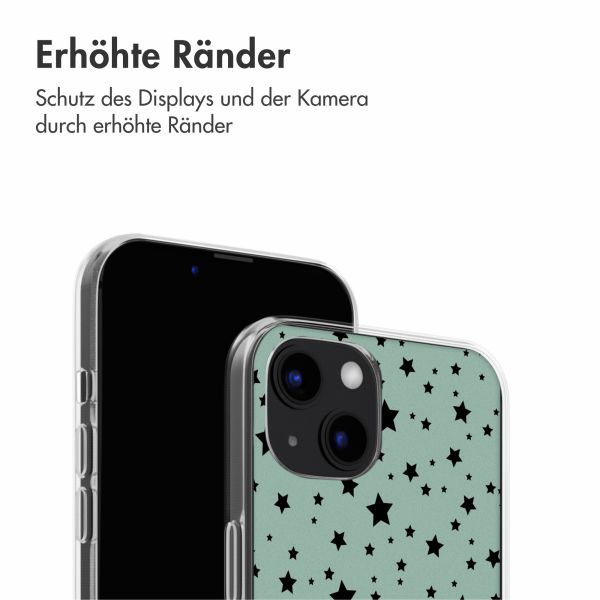 imoshion Design Hülle iPhone 13 - Stars Mint