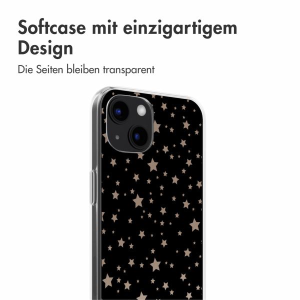 imoshion Design Hülle iPhone 13 - Stars Beige Reverse