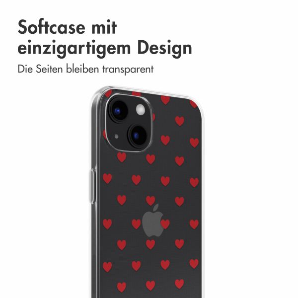 imoshion Design Hülle iPhone 13 - Red Hearts