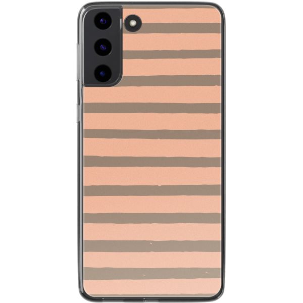 imoshion Design Hülle Samsung Galaxy S22 - Striped Peach Reverse