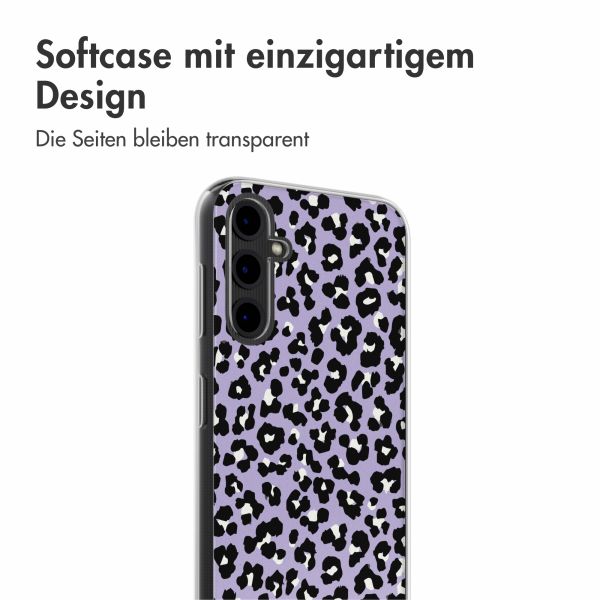 imoshion Design Hülle Samsung Galaxy A14 (5G) - Leopard Lilac