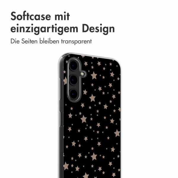 imoshion Design Hülle Samsung Galaxy A14 (5G) - Stars Beige Reverse