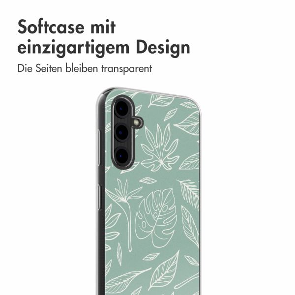 imoshion Design Hülle Samsung Galaxy A14 (5G) - Leaves Line-Art