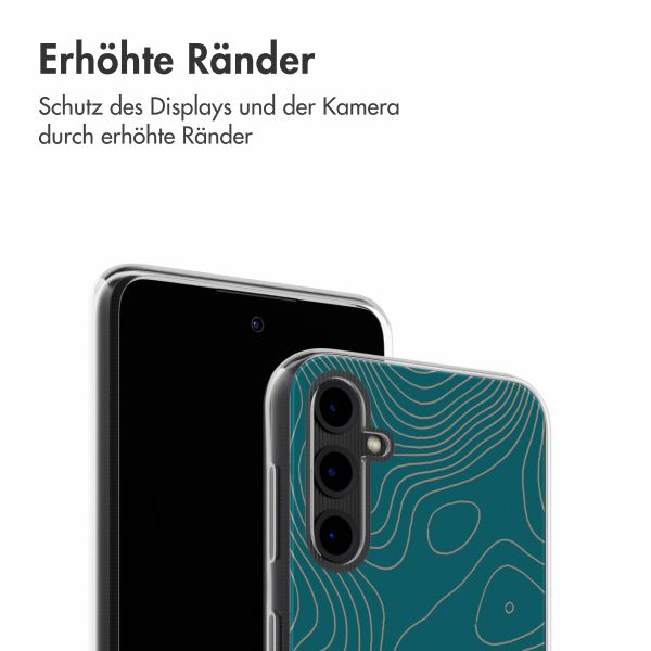 imoshion Design Hülle Samsung Galaxy A14 (5G) - Topo Turquoise