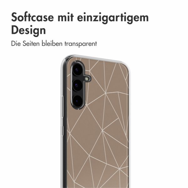 imoshion Design Hülle Samsung Galaxy A34 (5G) - Graphic Lines Beige