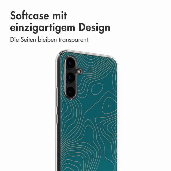 imoshion Design Hülle Samsung Galaxy A34 (5G) - Topo Turquoise