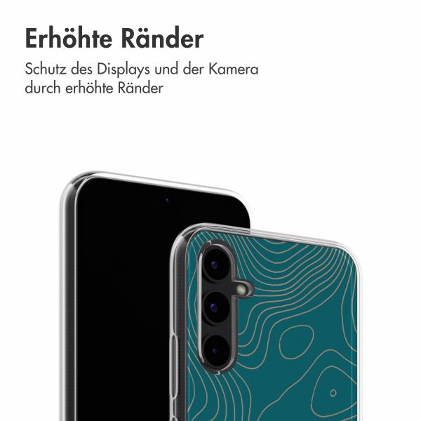 imoshion Design Hülle Samsung Galaxy A34 (5G) - Topo Turquoise