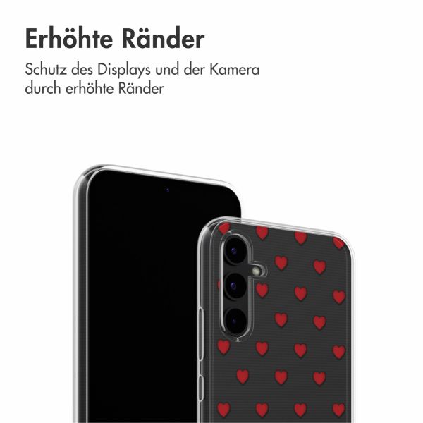 imoshion Design Hülle Samsung Galaxy A34 (5G) - Red Hearts