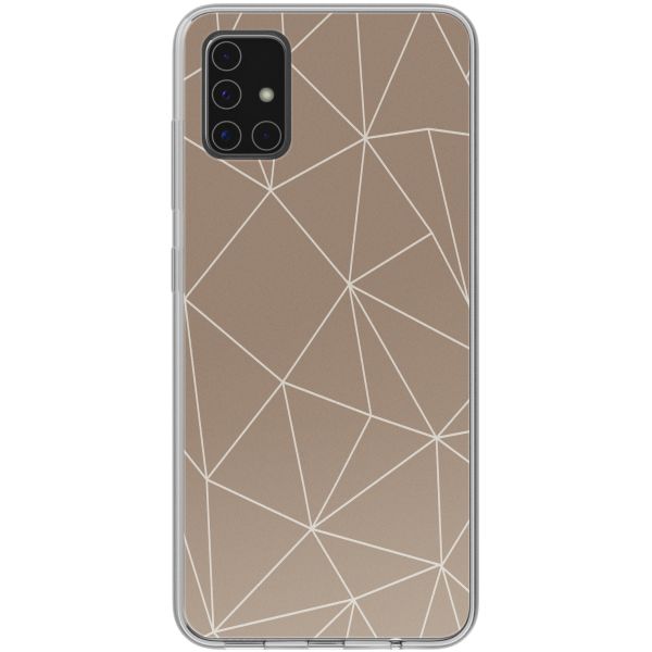 imoshion Design Hülle Samsung Galaxy A51 - Graphic Lines Beige