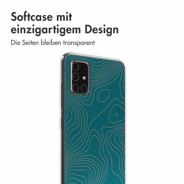 imoshion Design Hülle Samsung Galaxy A51 - Topo Turquoise