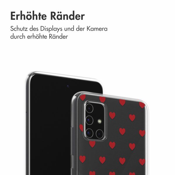 imoshion Design Hülle Samsung Galaxy A51 - Red Hearts