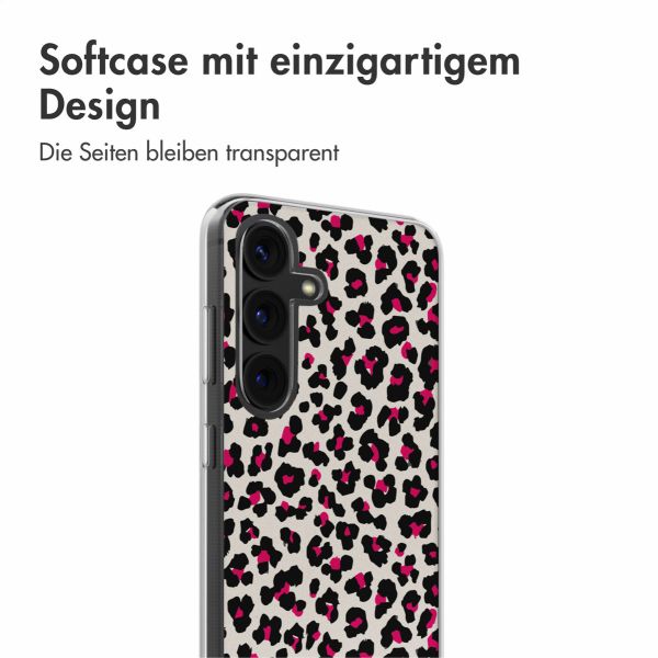 imoshion Design Hülle Samsung Galaxy S24 - Leopard Pink