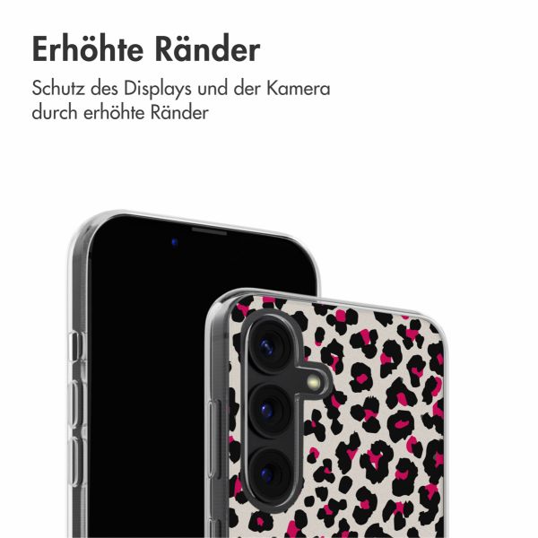 imoshion Design Hülle Samsung Galaxy S24 - Leopard Pink