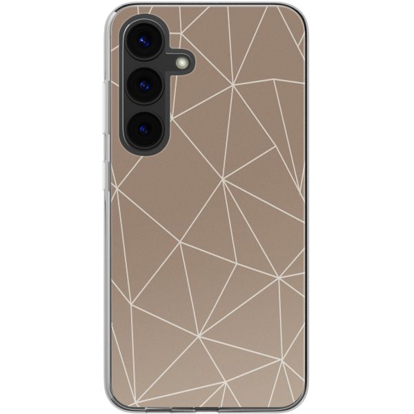 imoshion Design Hülle Samsung Galaxy S24 - Graphic Lines Beige