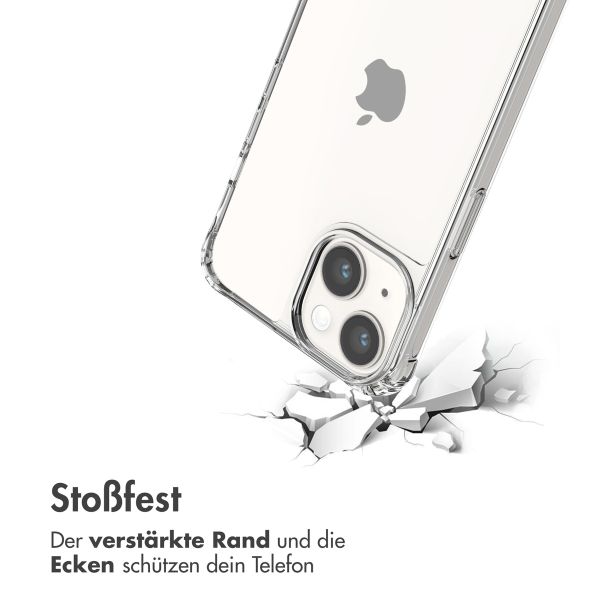 imoshion Back Cover mit Band + Armband für das iPhone 14 - Perlen Herzchen