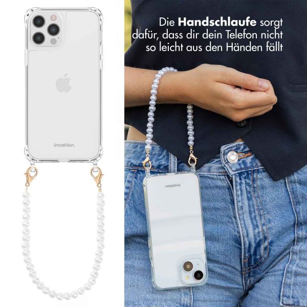 imoshion Back Cover mit Band + Armband für das iPhone 12 (Pro) - Perlen