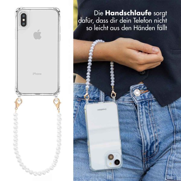 imoshion Back Cover mit Band + Armband für das iPhone X / Xs - Perlen