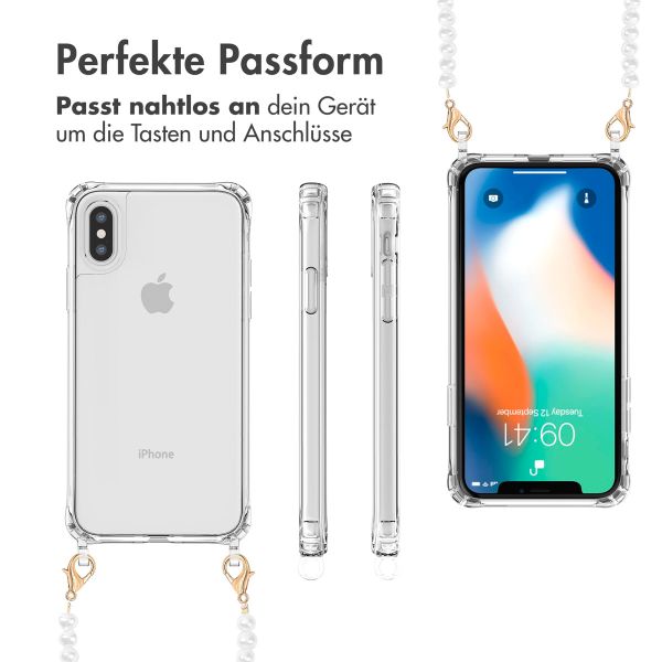 imoshion Back Cover mit Band + Armband für das iPhone X / Xs - Perlen