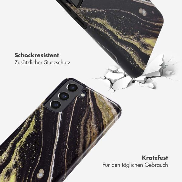 Selencia Vivid Back Cover für das Samsung Galaxy S21 FE - Chic Marble