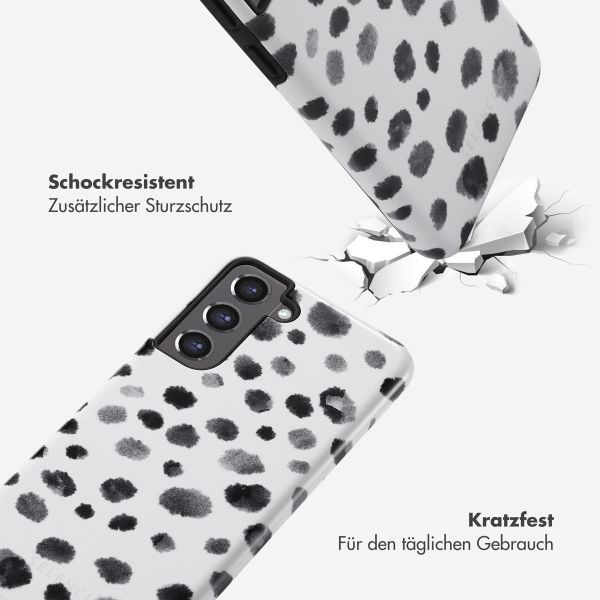 Selencia Vivid Back Cover für das Samsung Galaxy S21 FE - Trendy Leopard