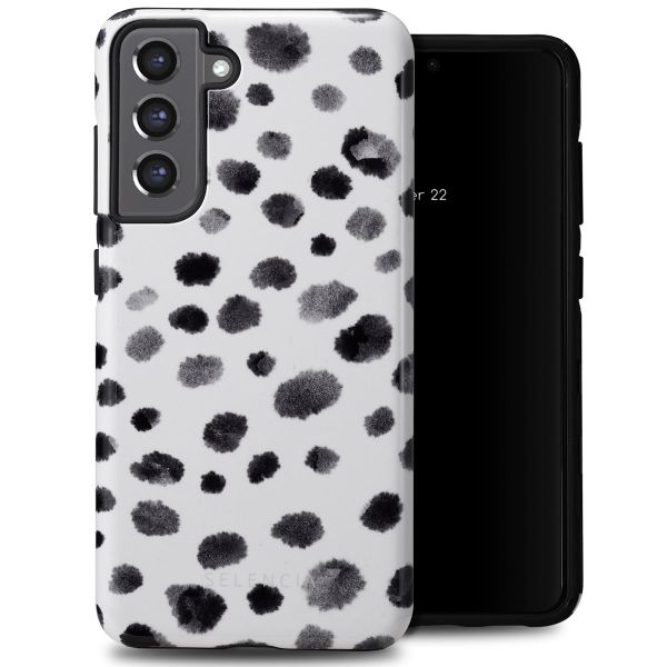 Selencia Vivid Back Cover für das Samsung Galaxy S21 FE - Trendy Leopard