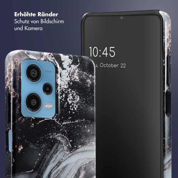 Selencia Vivid Back Cover für das Xiaomi Redmi Note 12 Pro - Chic Marble Black